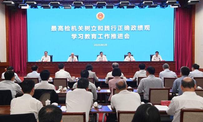最高检召开树立和践行正确政绩观学习教育工作推进会